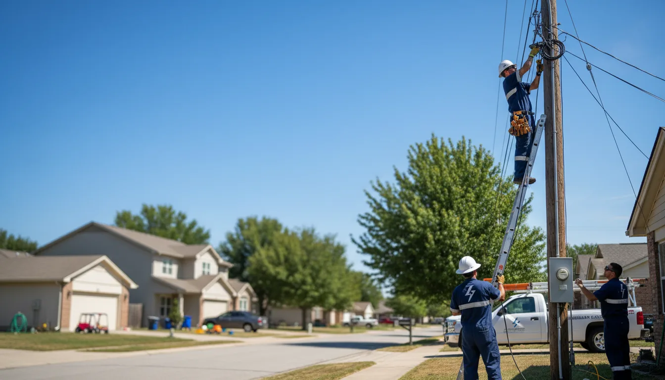 Residential electrician providing installation services in Cromona, KY